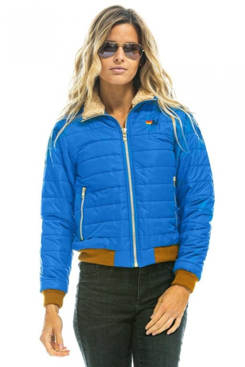 Chaquetas Aviator Nation Sunburst Mujer Dresden | 10TMFAHVJ