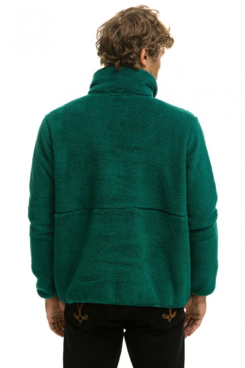 Chaquetas Aviator Nation Teddy Half Zip Hombre Amazon | 68VRZCAXN