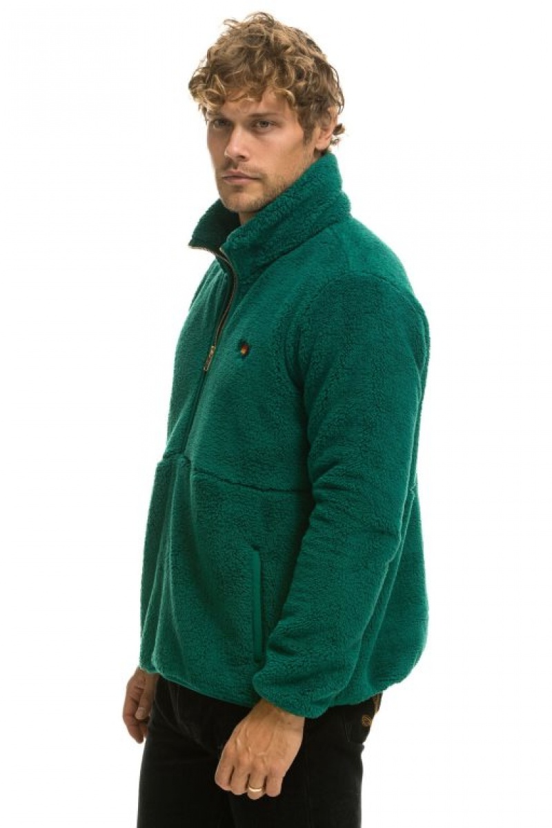 Chaquetas Aviator Nation Teddy Half Zip Mujer Amazon | 09RZXWGCA