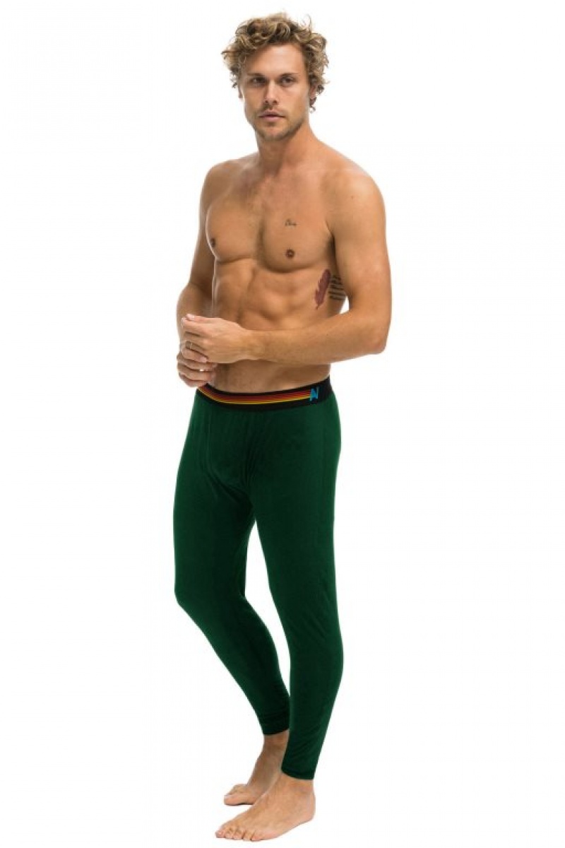 Chaquetas Aviator Nation Thermal Base Layer Set Hombre Forest | 64XNSBGAK