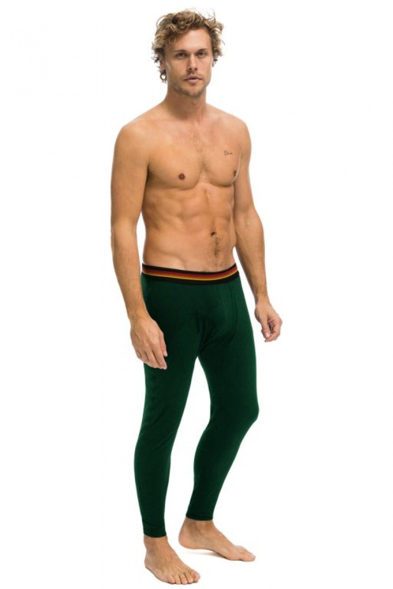 Chaquetas Aviator Nation Thermal Base Layer Set Hombre Forest | 64XNSBGAK