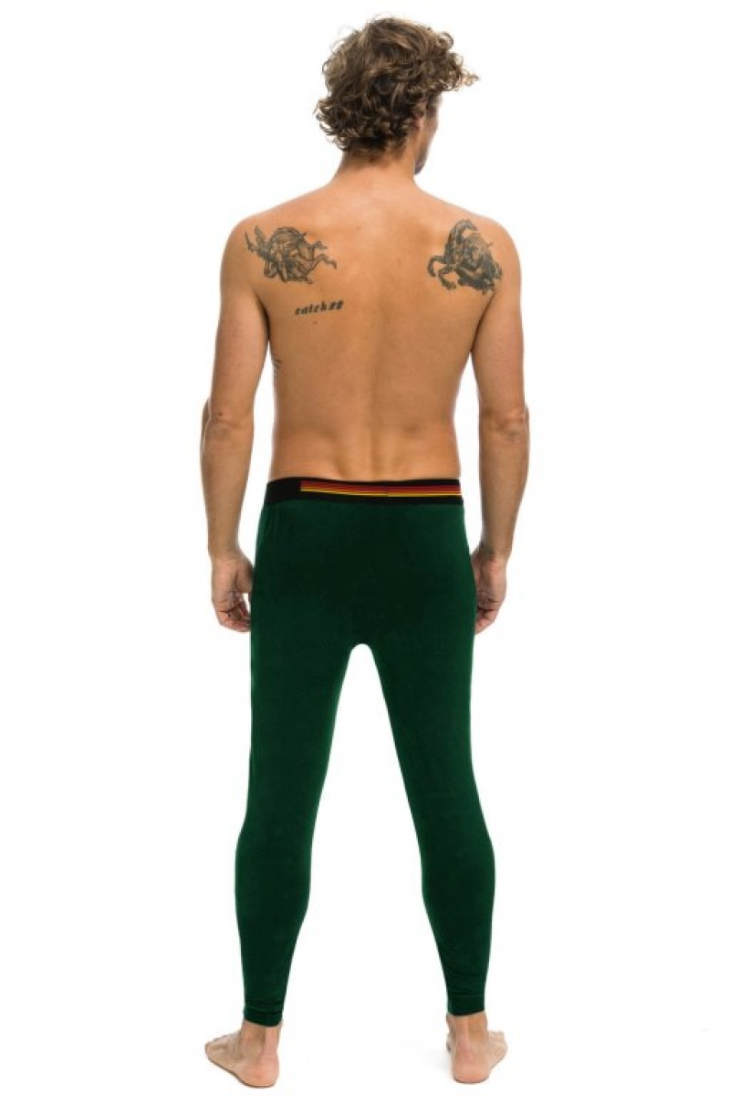 Chaquetas Aviator Nation Thermal Base Layer Set Hombre Forest | 64XNSBGAK