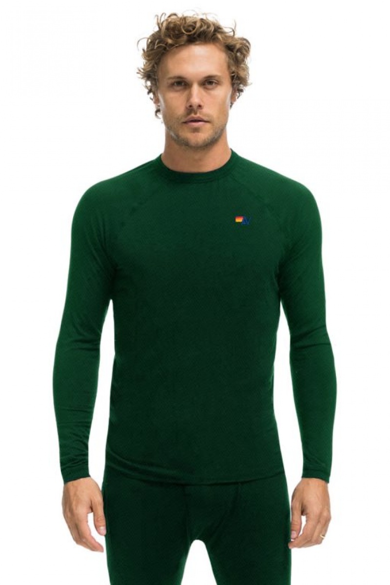 Chaquetas Aviator Nation Thermal Base Layer Set Hombre Forest | 64XNSBGAK