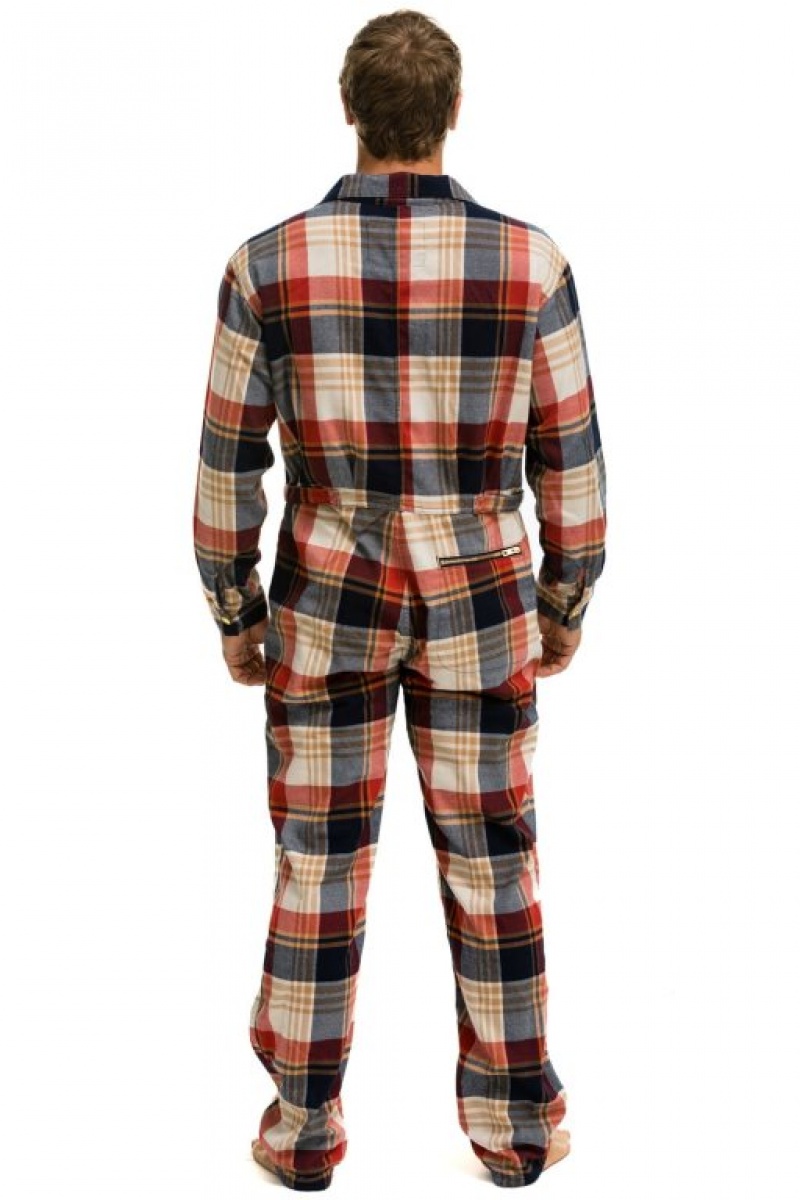 Flight Suit Aviator Nation Plaid Mujer Cowboy Plaid | 08YQGTZAJ