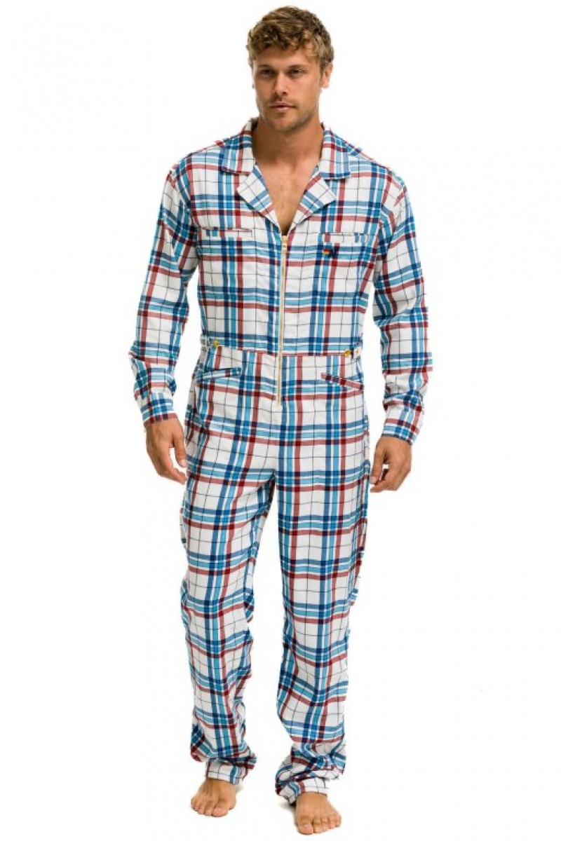 Flight Suit Aviator Nation Plaid Mujer Montauk Plaid | 08YLWZEQG
