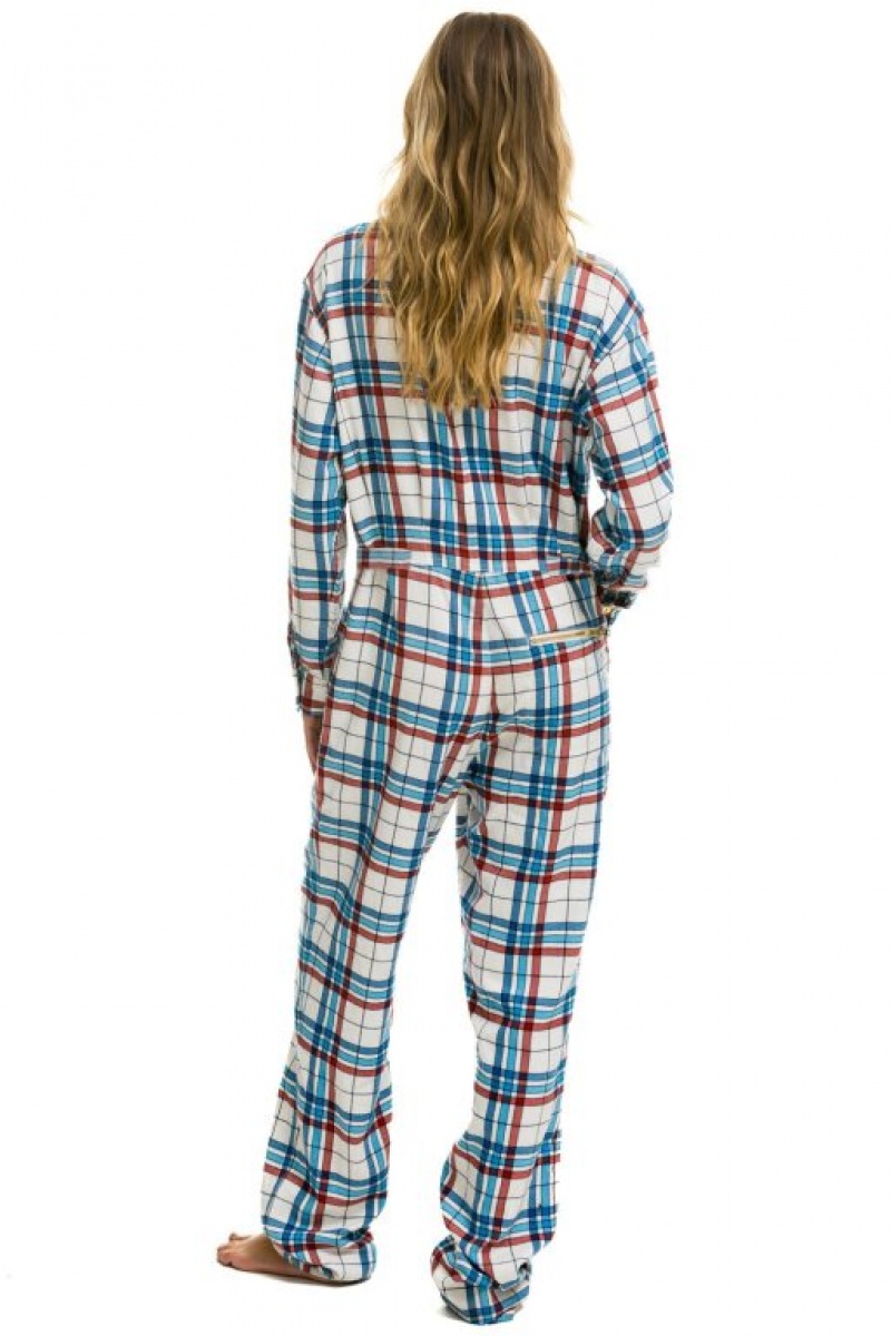 Flight Suit Aviator Nation Plaid Mujer Montauk Plaid | 08YLWZEQG
