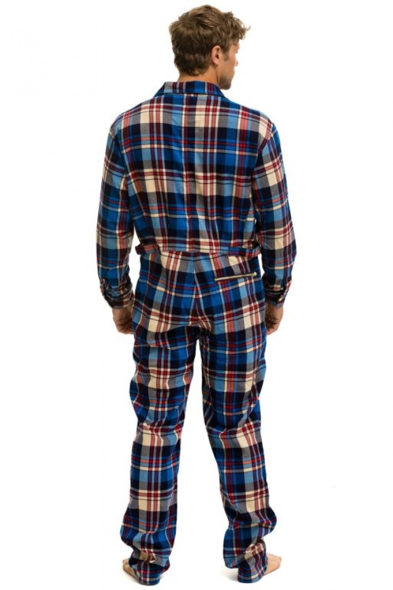 Flight Suit Aviator Nation Plaid Mujer Patriot Plaid | 08XZRHGDQ