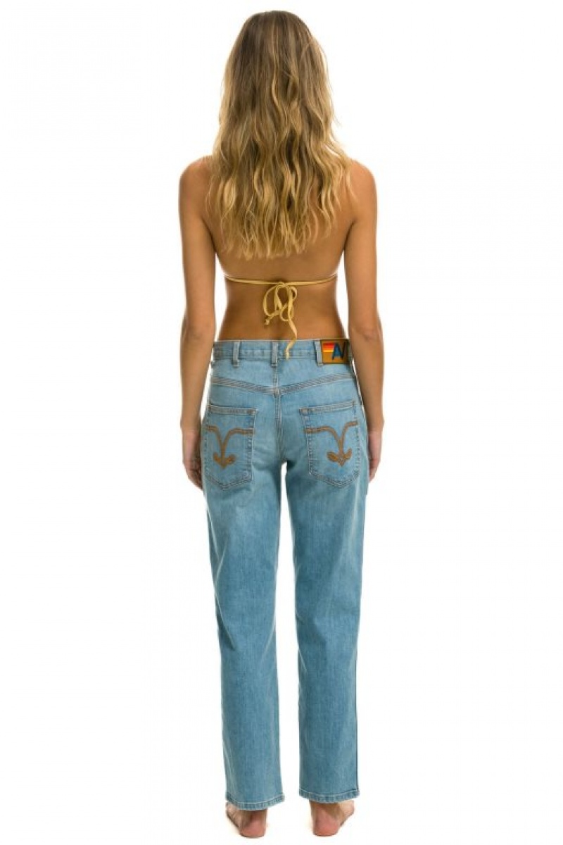 Jeans Aviator Nation Hi Rise Jessica Mujer Vintage | 41TORPBSL