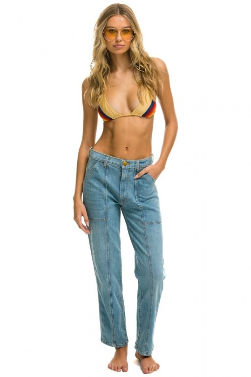 Jeans Aviator Nation Hi Rise Jessica Mujer Vintage | 41TORPBSL