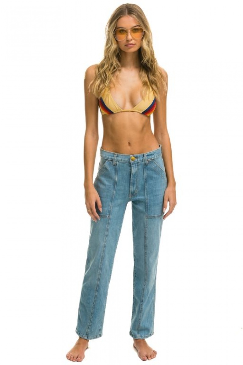 Jeans Aviator Nation Hi Rise Jessica Mujer Vintage | 41TORPBSL