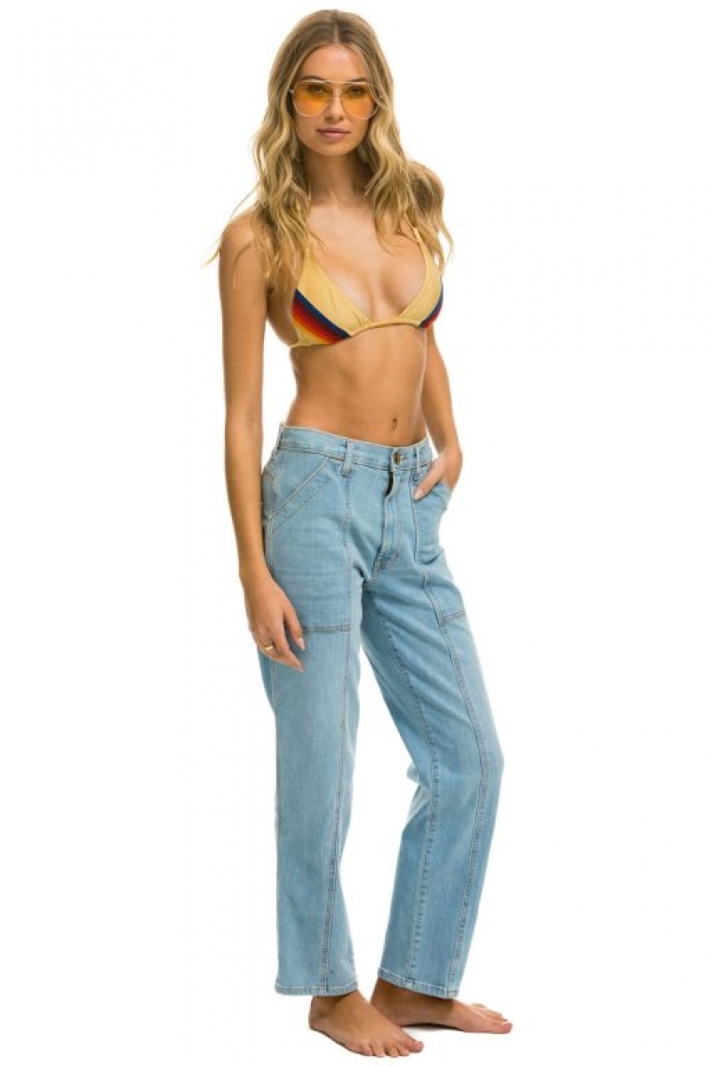 Jeans Aviator Nation Hi Rise Jessica Mujer Super Light | 41TRWMFSY