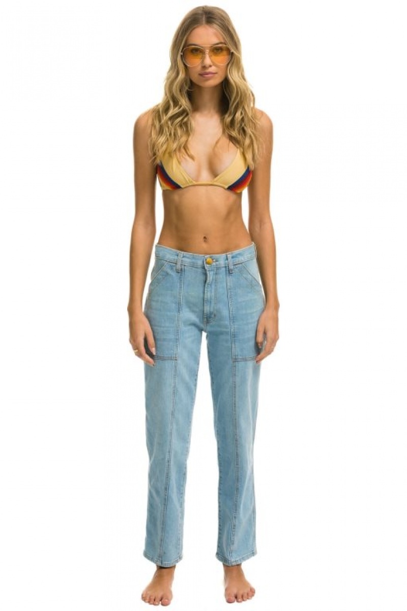 Jeans Aviator Nation Hi Rise Jessica Mujer Super Light | 41TRWMFSY