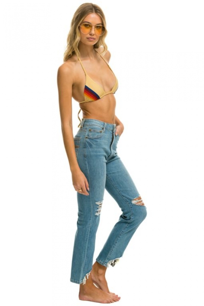 Jeans Aviator Nation High Rise Slim Boot Mujer Vintage | 41QYCJLRE