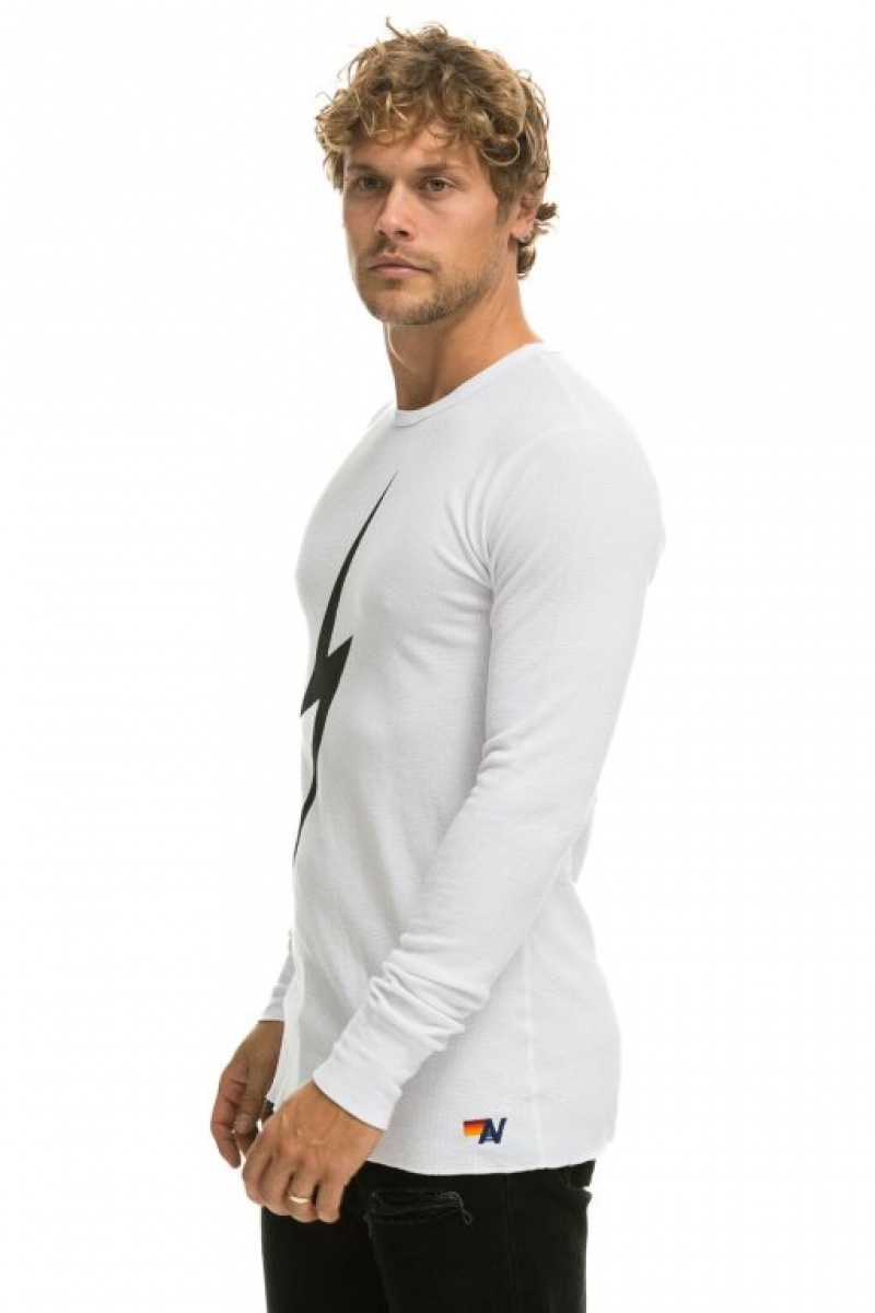 Manga Larga Aviator Nation Bolt Thermal Mujer White | 27QKASTRW