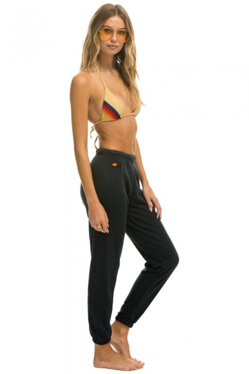 Pantalones Deportivos Aviator Nation Bolt Mujer Grey | 34RBSAUFY