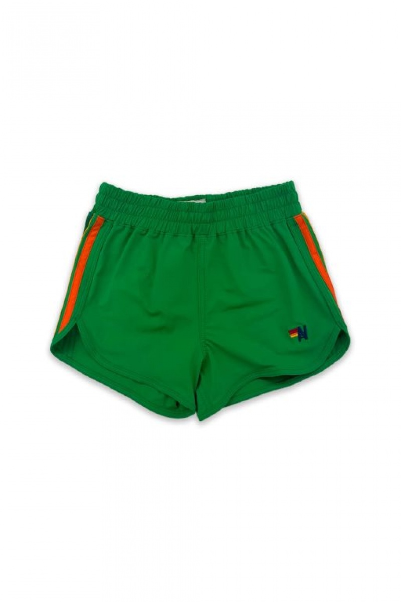 Short Aviator Nation 5 Stripe Flex Jogger Niños Green | 96NOUPKBY