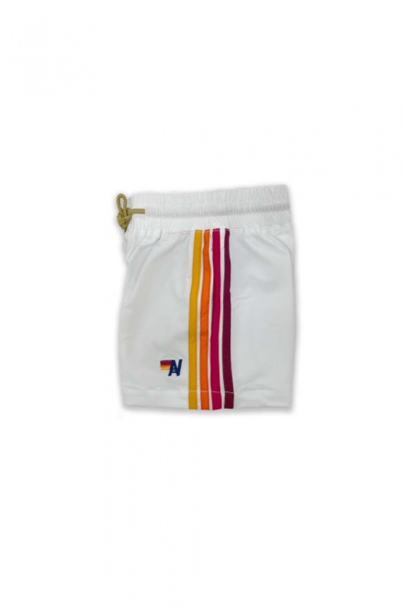 Short Aviator Nation Flex Board Niños White | 96BXGKOHZ