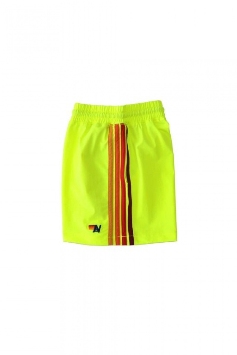 Short Aviator Nation Flex Board Niños Yellow | 95CAQRXKZ