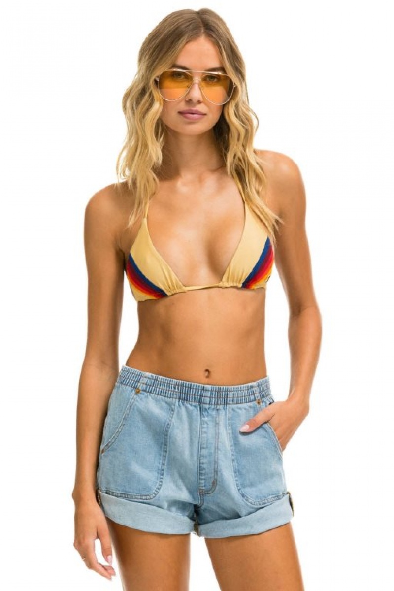 Short Aviator Nation Hi Rise Safari Jean Mujer Super Light | 45QSFDJTN