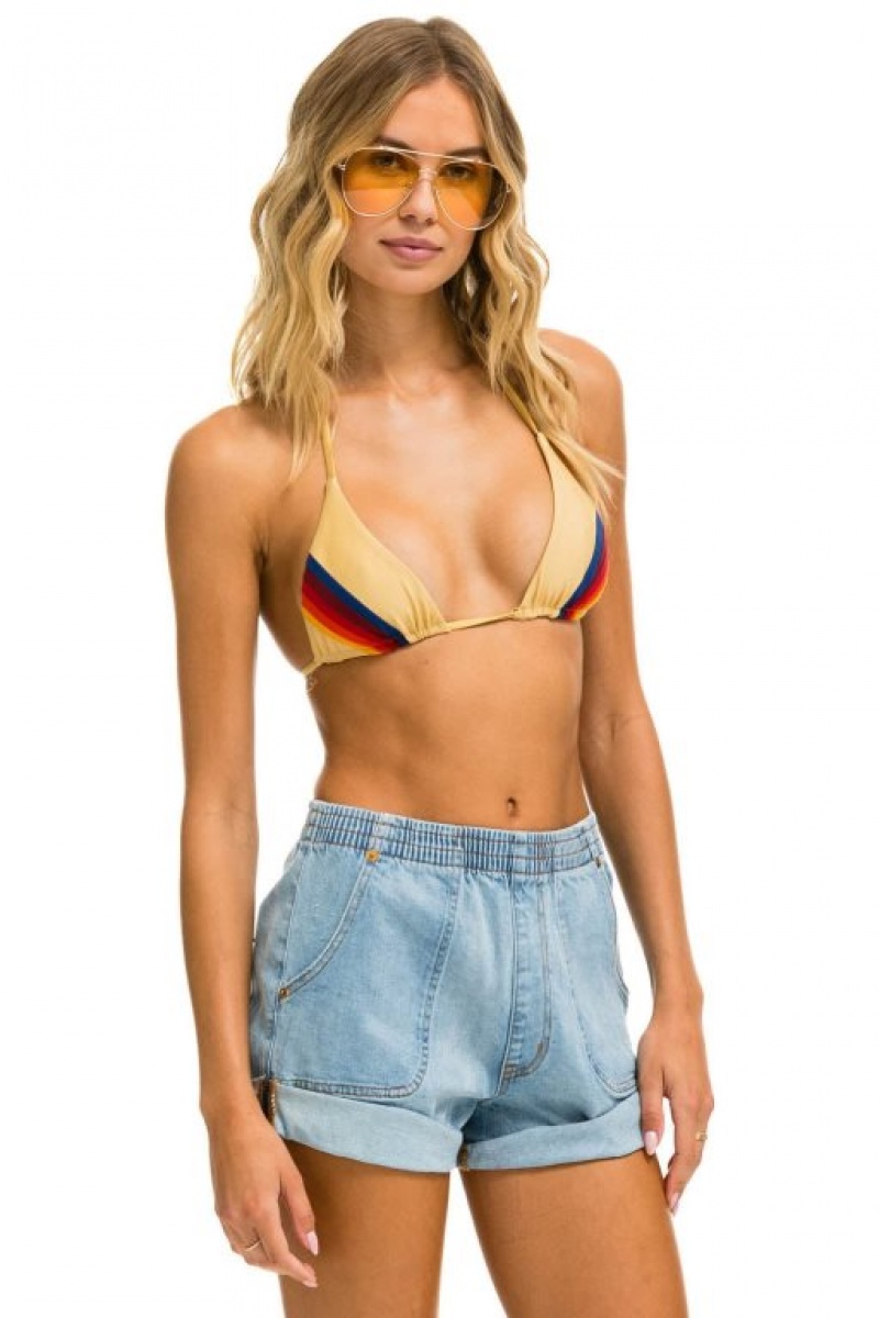 Short Aviator Nation Hi Rise Safari Jean Mujer Super Light | 45QSFDJTN