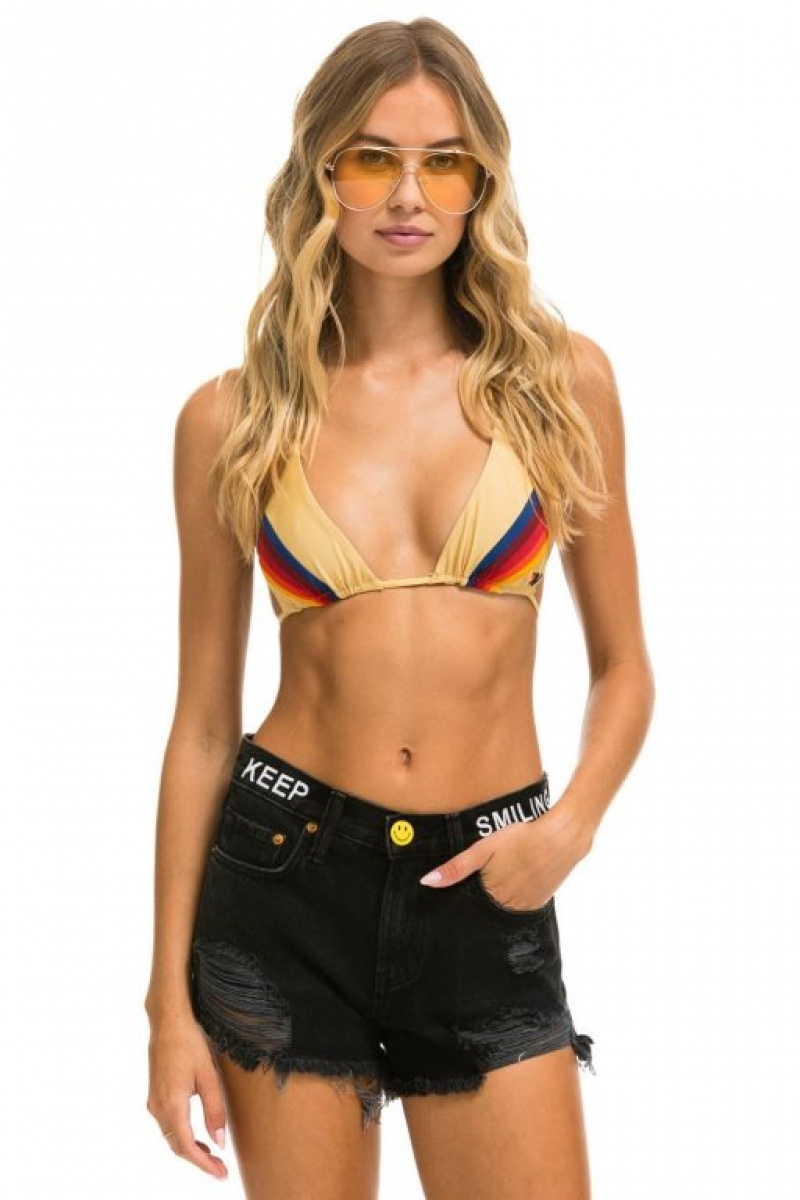 Short Aviator Nation Mid Rise Boyfriend Cutoff Keep Smiling Jean Mujer Black | 42OAJZRBH