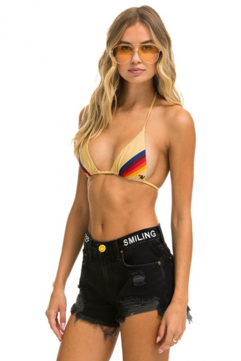Short Aviator Nation Mid Rise Boyfriend Cutoff Keep Smiling Jean Mujer Black | 42OAJZRBH