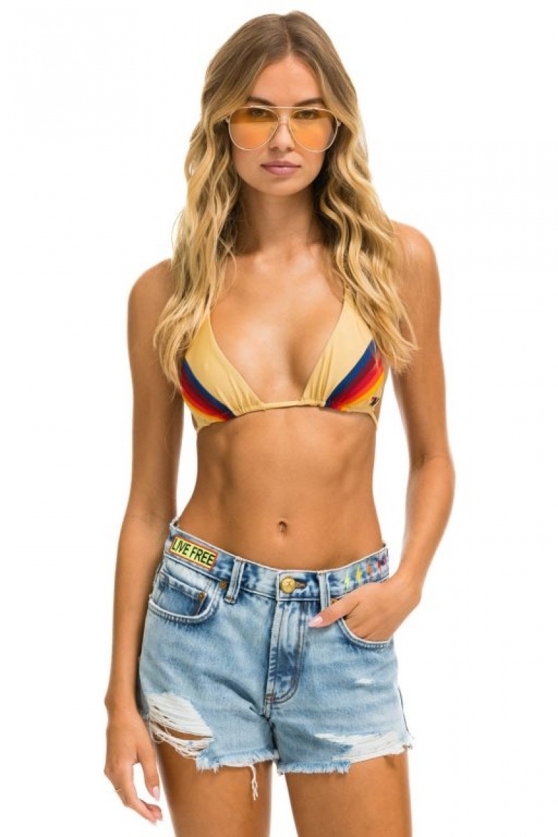 Short Aviator Nation Mid Rise Boyfriend Cutoff Jean Mujer Super Light | 42PDQNVAZ