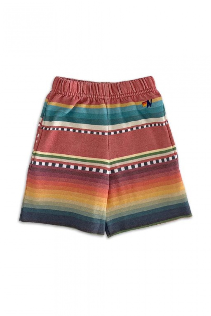 Short Aviator Nation Tulum Sweat Niños Red | 94ZLDQAOY