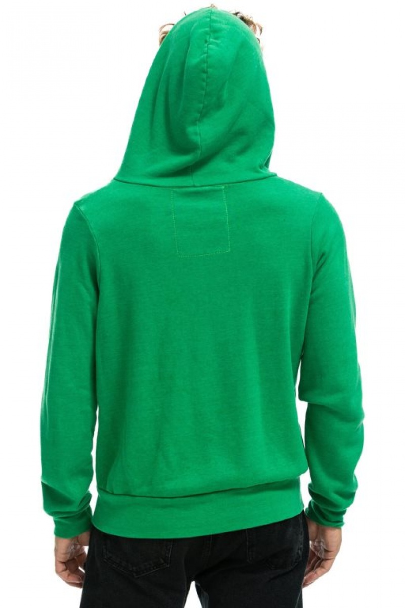 Sudadera con Capucha Aviator Nation 5 Stripe Mujer Green / Pink / Yellow | 04MULSBND