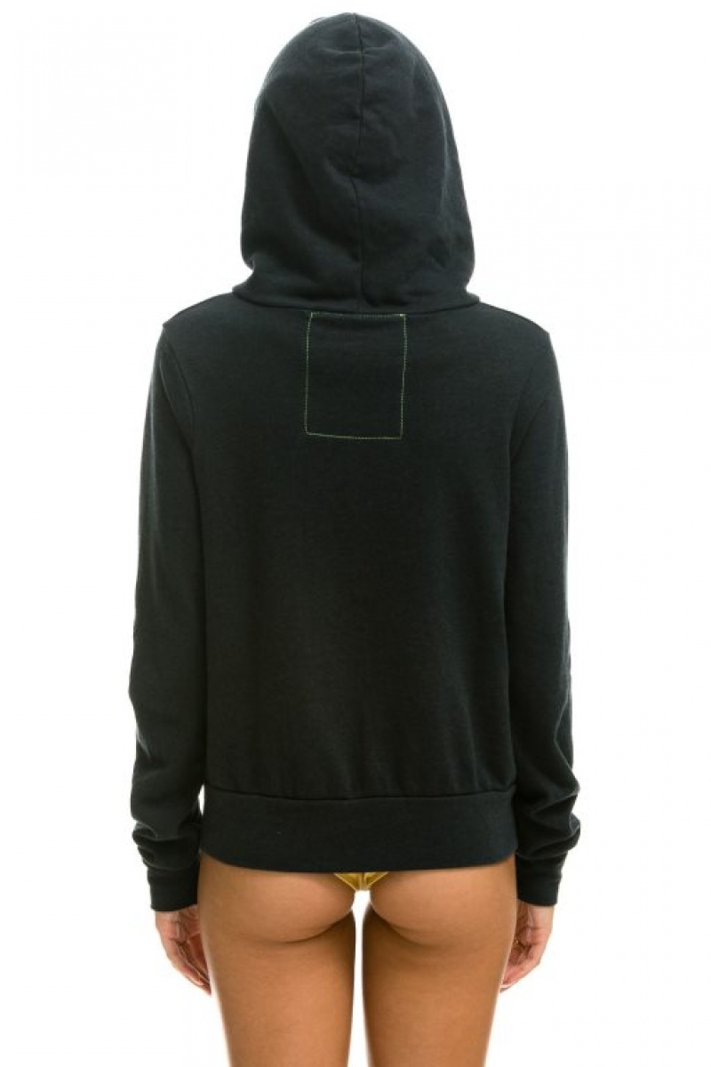 Sudadera con Capucha Aviator Nation 5 Stripe Hombre Grey / Grey | 62XTJRLIG