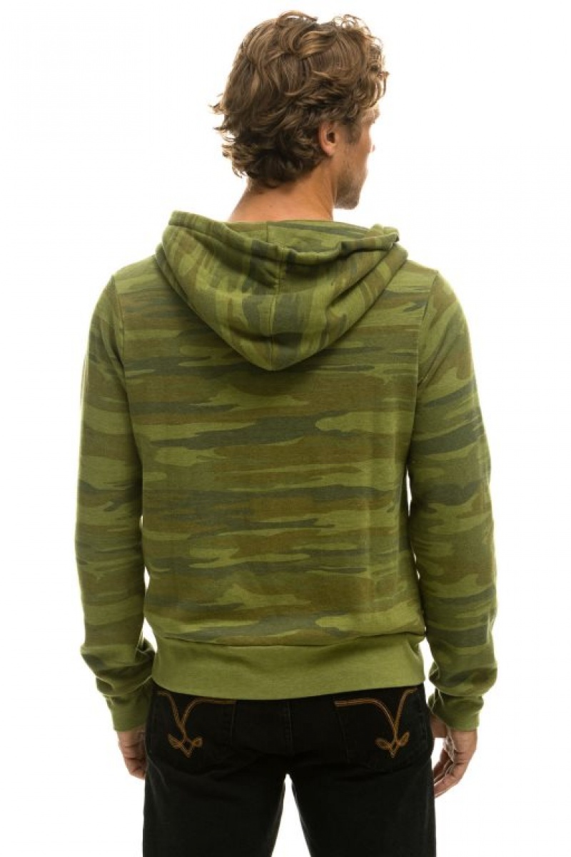 Sudadera con Capucha Aviator Nation 5 Stripe Hombre Camo | 62YPNKJBC