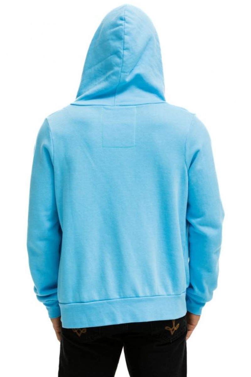 Sudadera con Capucha Aviator Nation 5 Stripe Mujer Blue / Blue | 04BZSADPR