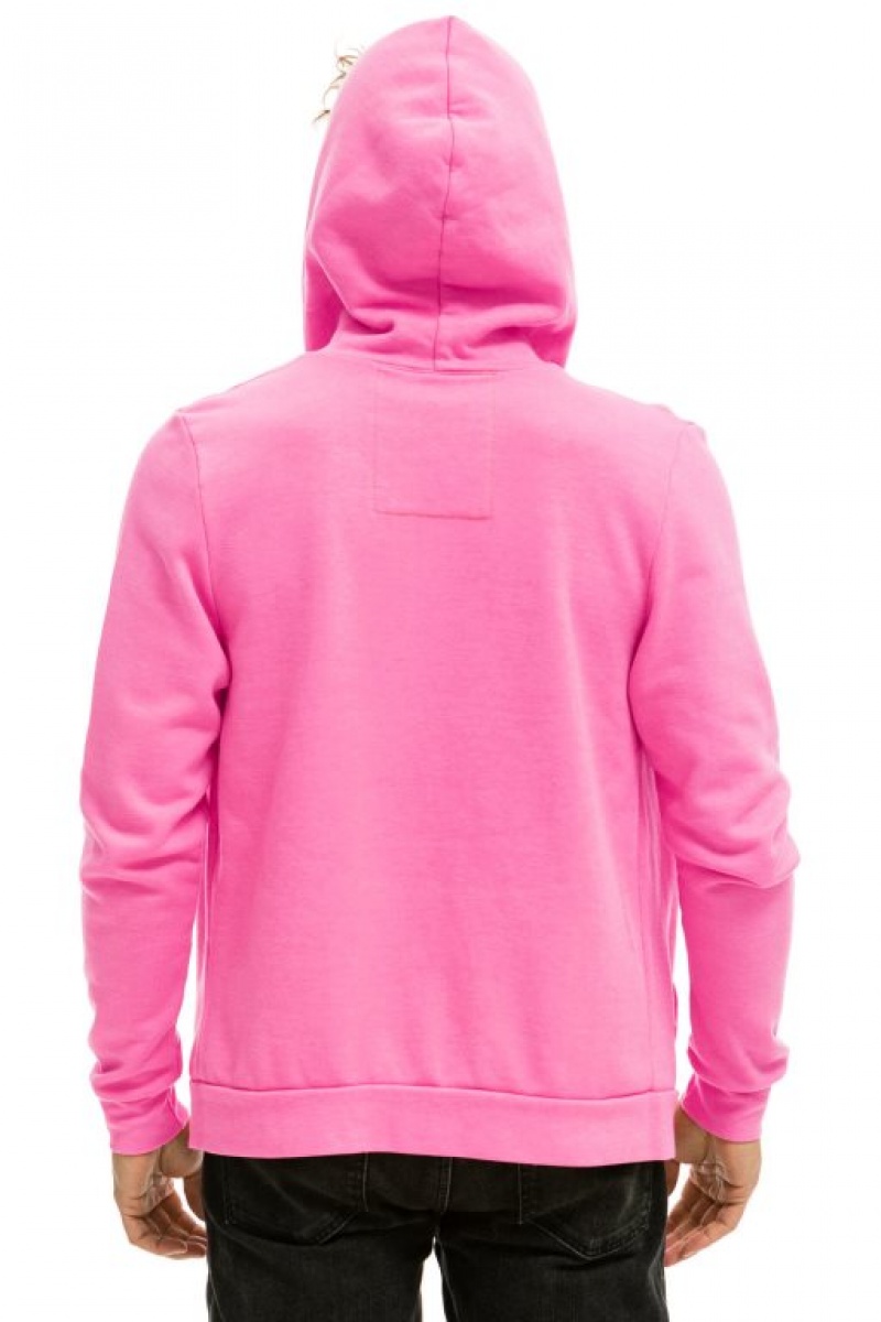 Sudadera con Capucha Aviator Nation 5 Stripe Mujer Pink / Multicolor | 04GSHFQPK