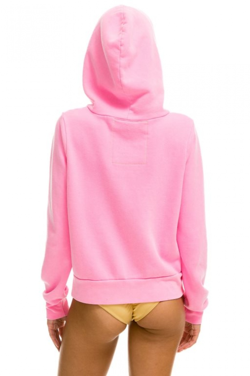 Sudadera con Capucha Aviator Nation 5 Stripe Mujer Pink / Multicolor | 04GSHFQPK