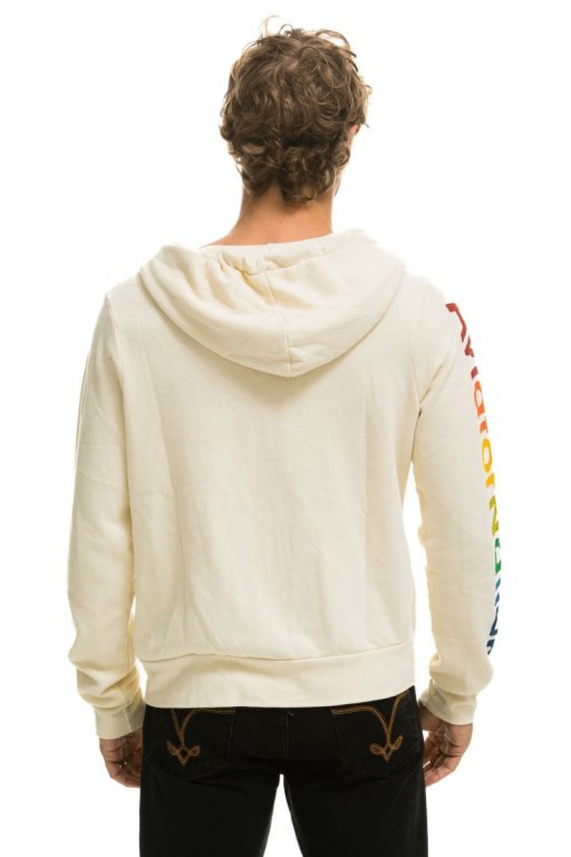 Sudadera con Capucha Aviator Nation Aspen Hombre White | 61WROLBGY