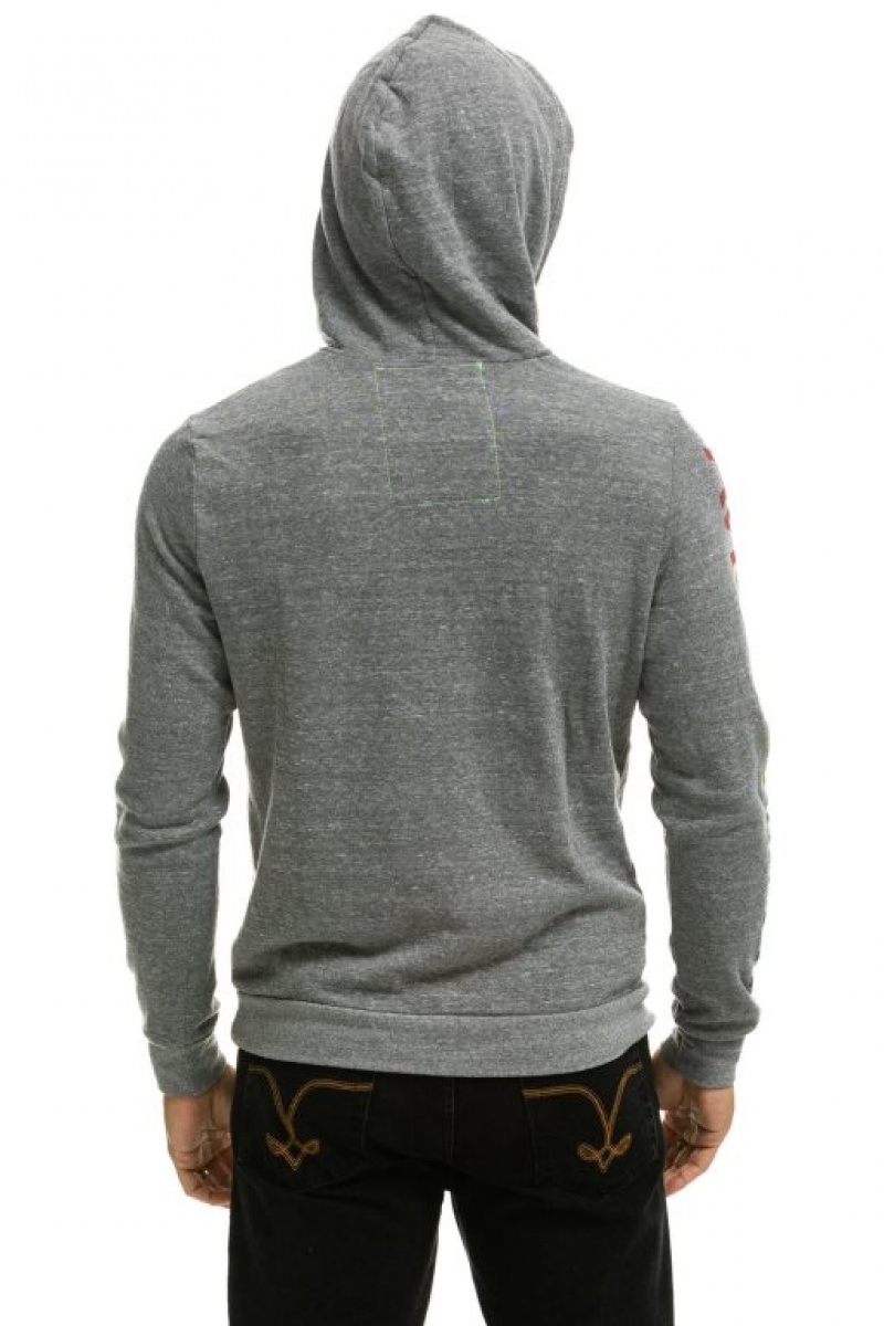 Sudadera con Capucha Aviator Nation Aspen Pullover Mujer Grey | 08ILUQKNT