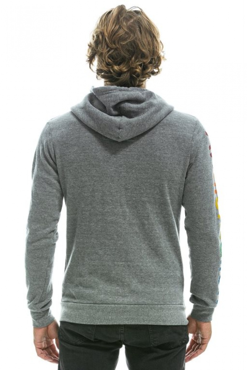Sudadera con Capucha Aviator Nation Austin Hombre Grey | 61URYWZLX