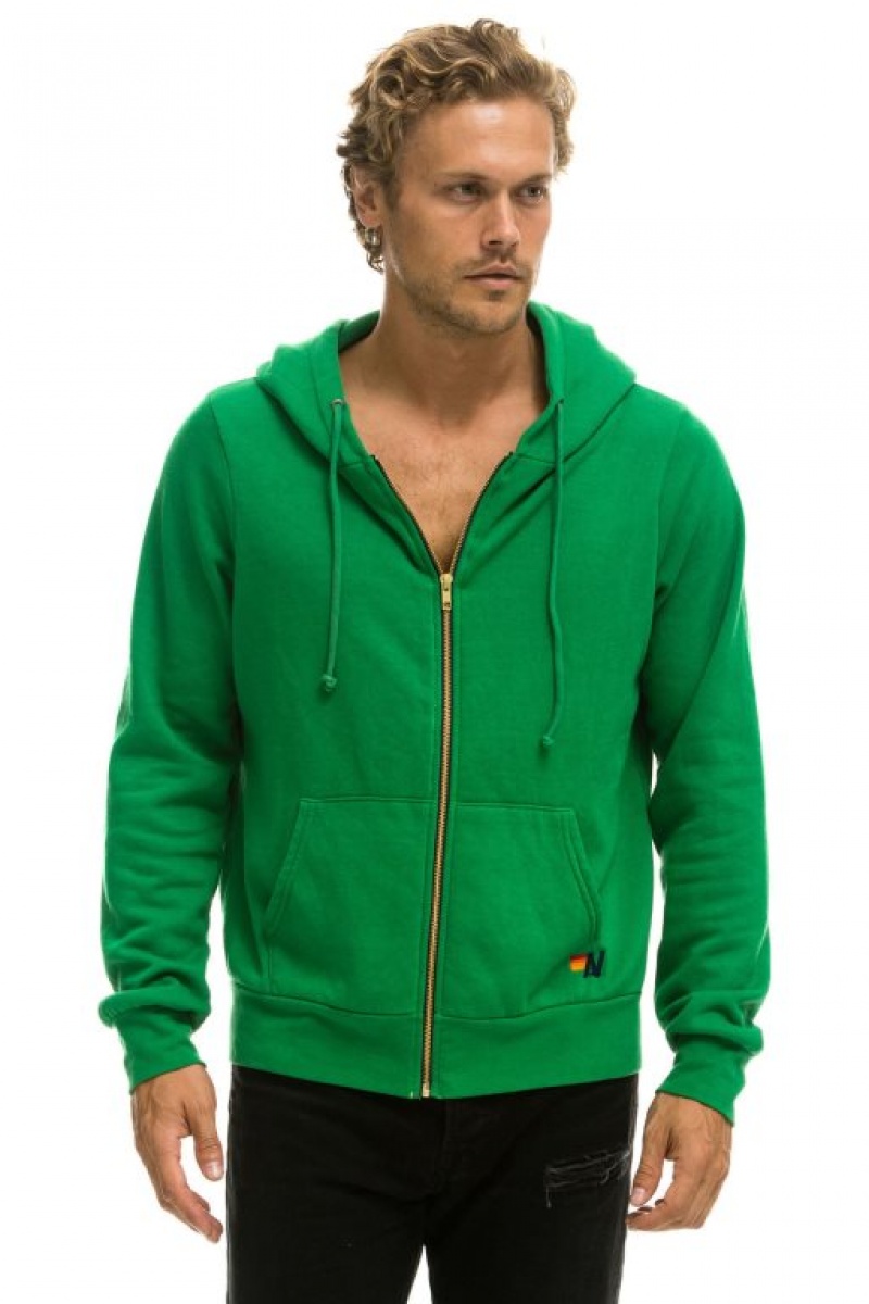 Sudadera con Capucha Aviator Nation Bolt Hombre Green | 60MAXGNEY