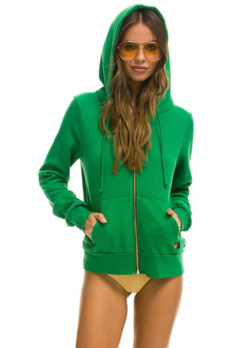Sudadera con Capucha Aviator Nation Bolt Hombre Green | 60MAXGNEY