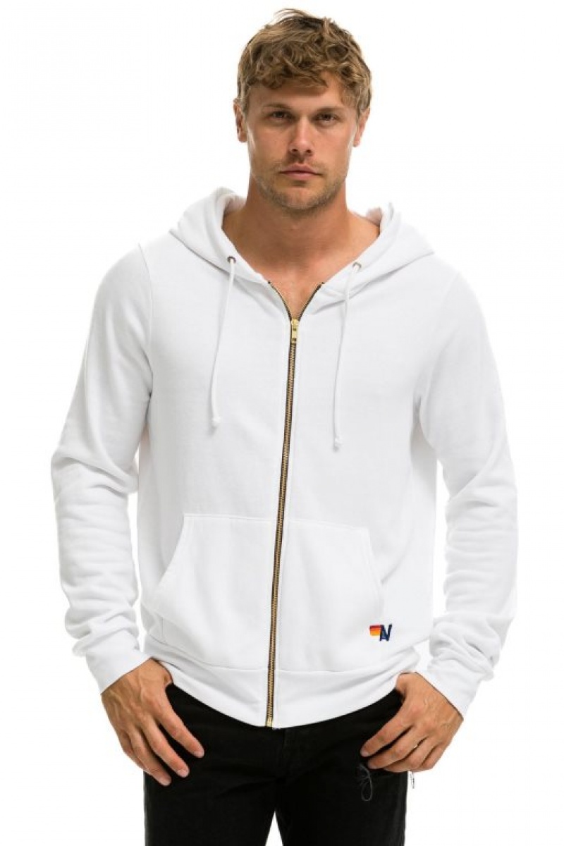 Sudadera con Capucha Aviator Nation Bolt Mujer White | 01WNIMHCF