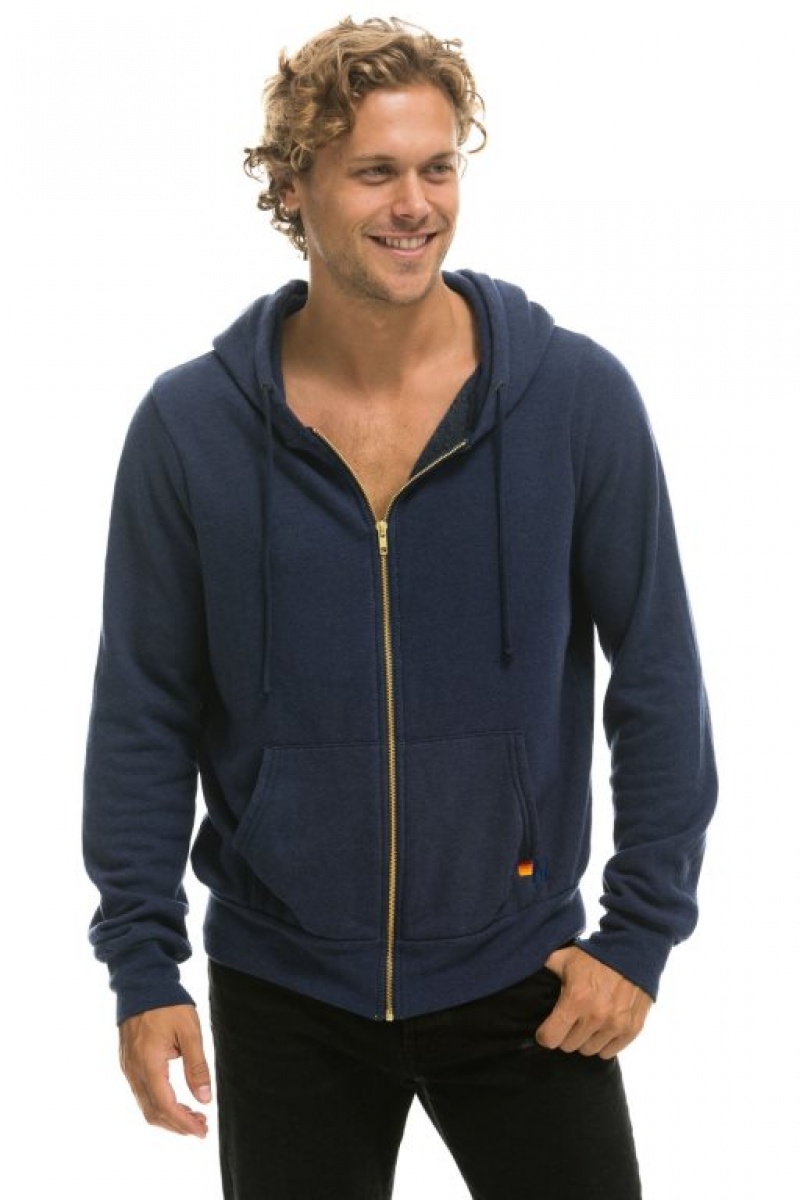 Sudadera con Capucha Aviator Nation Bolt Mujer Navy | 01WUDMAYK