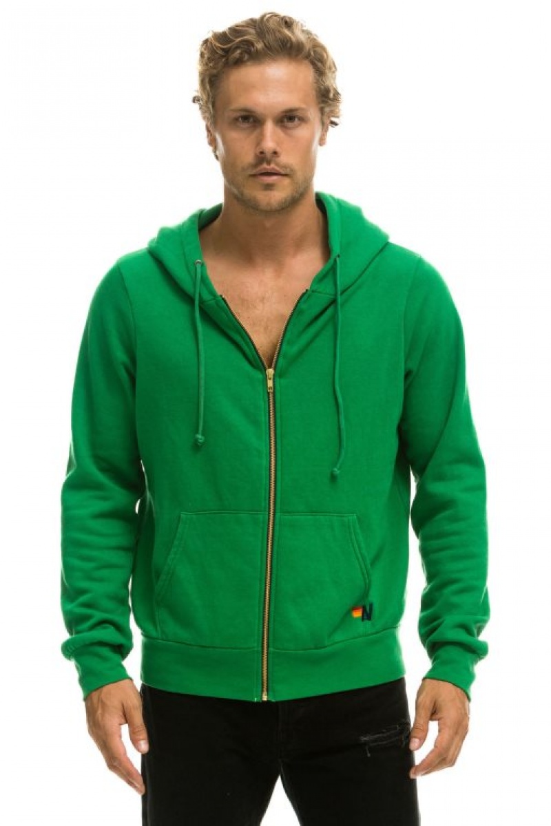 Sudadera con Capucha Aviator Nation Bolt Mujer Green | 01XIZCAFH