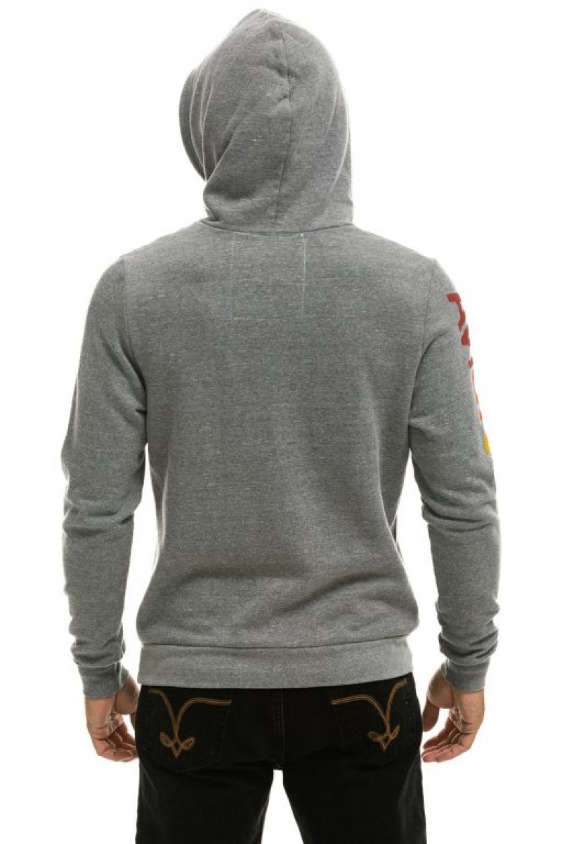 Sudadera con Capucha Aviator Nation Haight Ashbury Pullover Mujer Grey | 08CPQXMLY