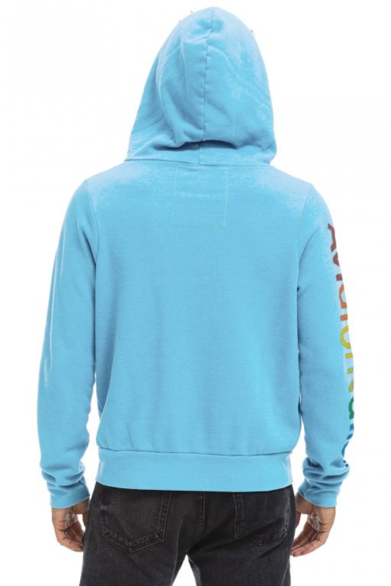 Sudadera con Capucha Aviator Nation Hamptons Hombre Blue | 61KWJHIRX