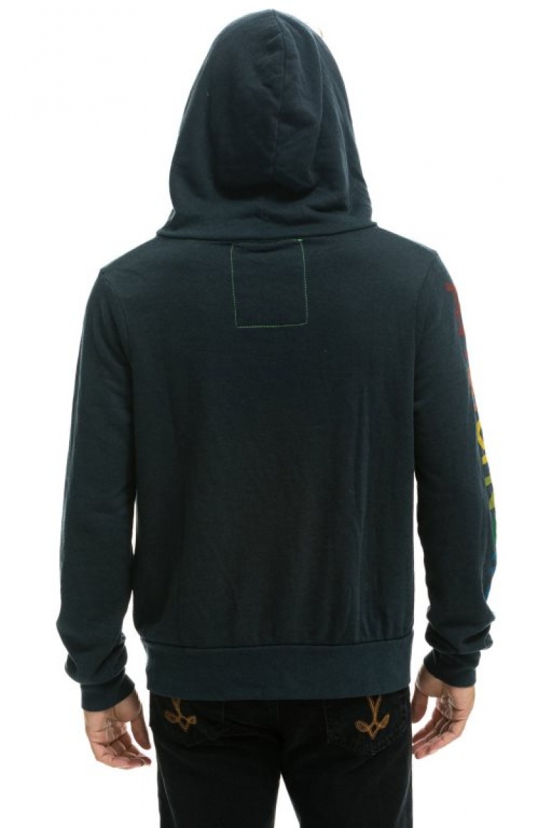 Sudadera con Capucha Aviator Nation Hamptons Hombre Grey | 61MKLYWFR