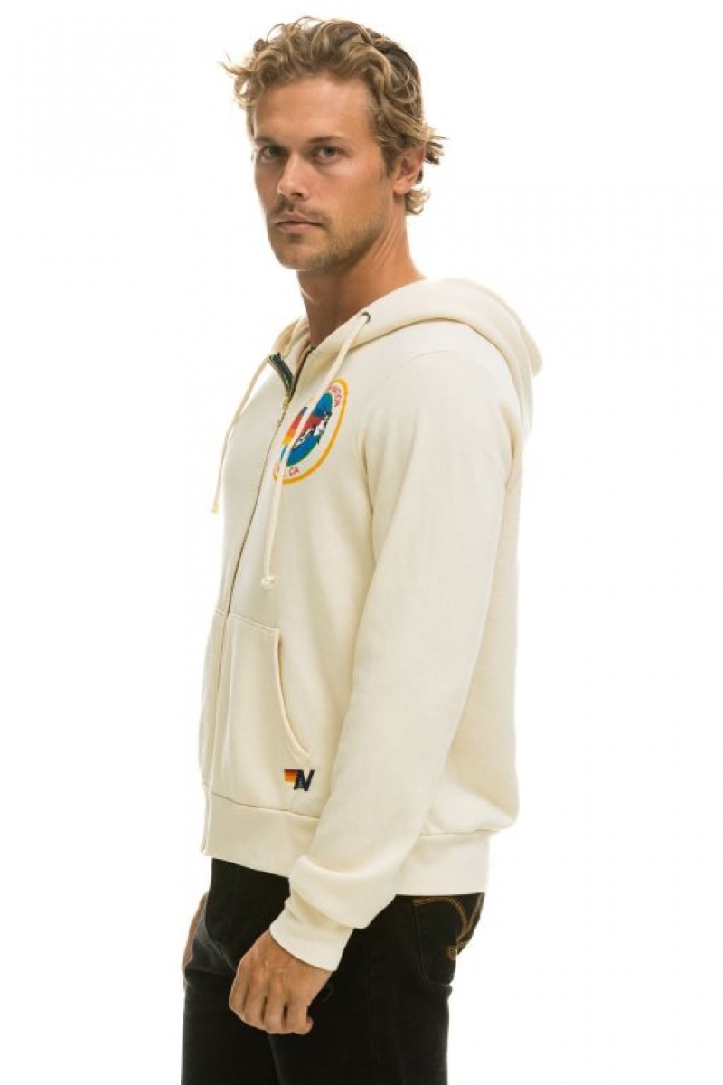 Sudadera con Capucha Aviator Nation Hombre White | 59JSAPVMY