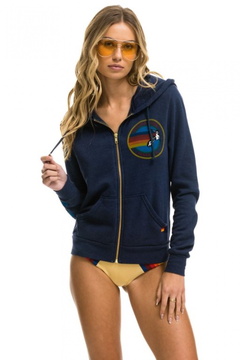 Sudadera con Capucha Aviator Nation Hombre Navy | 61HIBWYLE