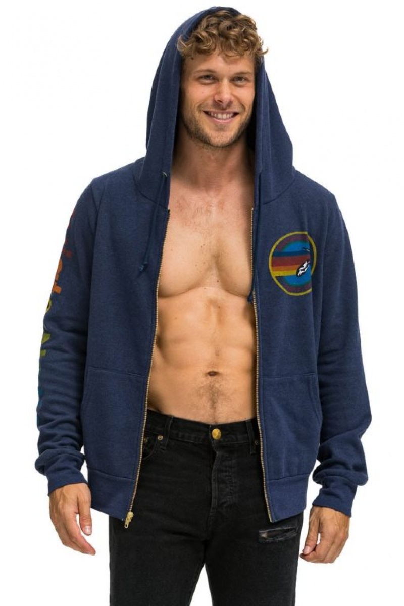 Sudadera con Capucha Aviator Nation Hombre Navy | 61HIBWYLE