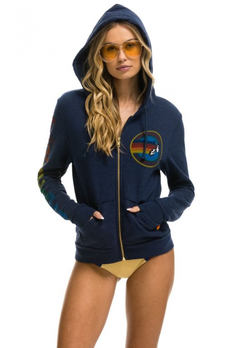 Sudadera con Capucha Aviator Nation Hombre Navy | 61HIBWYLE