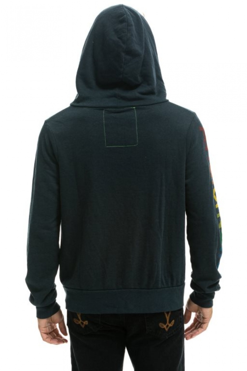 Sudadera con Capucha Aviator Nation Laguna Beach Hombre Grey | 61CIRTOPM